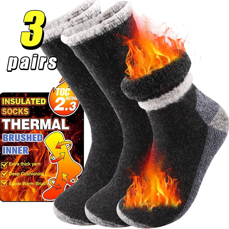 Thermal Sock Winter - 3Pairs High-Quality Thicken Winter Snow Outdoor