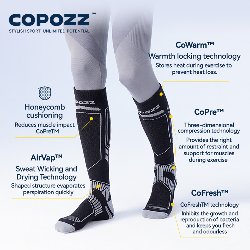 COPOZZ New Winter Ski Socks Me - огляд і ціна Thermal Sock Winter